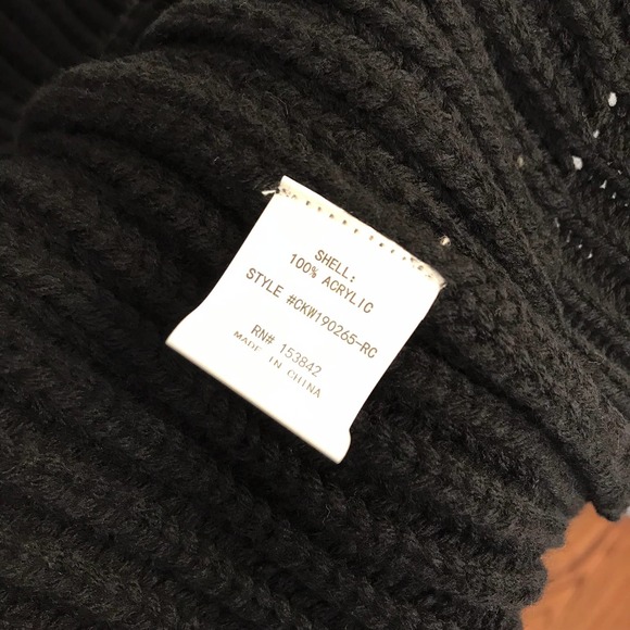 NWT Code X Mode Knit Black Cardigan Sweater Size Large - Picture 7 of 10